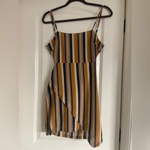 Cami Open Back Striped Dress